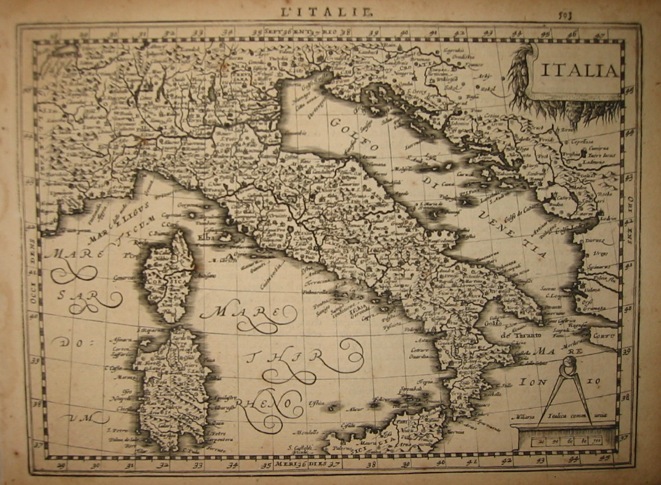 Mercator Gerard - Hondius Jodocus Italia 1630 Amsterdam